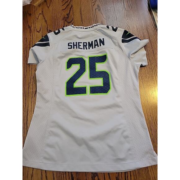 Nike Richard Sherman Seattle Seahawks Womens Medium Jersey NFL Football Top - Picture 1 of 8